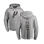 NBA Nike San Antonio Spurs #22 Rudy Gay Ash Backer Pullover Hoodie