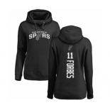 NBA Women's Nike San Antonio Spurs #11 Bryn Forbes Black Backer Pullover Hoodie