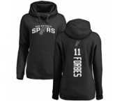 NBA Women's Nike San Antonio Spurs #11 Bryn Forbes Black Backer Pullover Hoodie