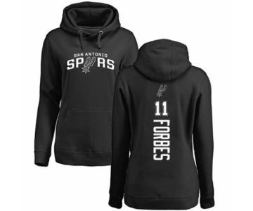 NBA Women's Nike San Antonio Spurs #11 Bryn Forbes Black Backer Pullover Hoodie