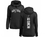 NBA Women's Nike San Antonio Spurs #21 Tim Duncan Black Backer Pullover Hoodie