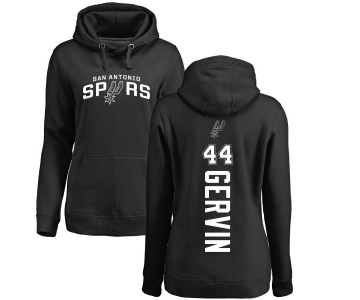 NBA Women's Nike San Antonio Spurs #44 George Gervin Black Backer Pullover Hoodie