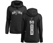 NBA Women's Nike San Antonio Spurs #50 David Robinson Black Backer Pullover Hoodie