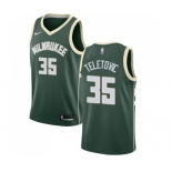 Youth Nike Milwaukee Bucks #35 Mirza Teletovic Swingman Green Road NBA Jersey - Icon Edition