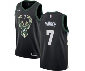 Youth Nike Milwaukee Bucks #7 Thon Maker Swingman Black Alternate NBA Jersey - Statement Edition