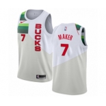 Youth Nike Milwaukee Bucks #7 Thon Maker White Swingman Jersey - Earned Edition