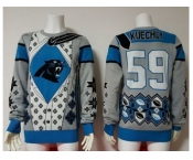 Nike Carolina Panthers #59 Luke Kuechly Blue Grey Men's Ugly Sweater