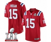 Men's Nike New England Patriots #15 Chris Hogan Limited Red Alternate Super Bowl LI 51 NFL Jersey