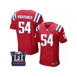 Men's Nike New England Patriots #54 Dont'a Hightower Elite Red Alternate Super Bowl LI Champions NFL Jersey