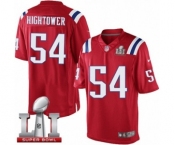 Men's Nike New England Patriots #54 Dont'a Hightower Limited Red Alternate Super Bowl LI 51 NFL Jersey