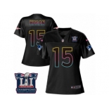 Women's Nike New England Patriots #15 Chris Hogan Game Black Fashion Super Bowl LI Champions NFL Jersey