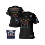 Women's Nike New England Patriots #21 Malcolm Butler Game Black Fashion Super Bowl LI Champions NFL Jersey