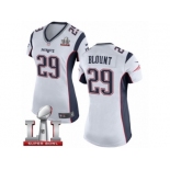 Women's Nike New England Patriots #29 LeGarrette Blount White Super Bowl LI 51 NFL Jersey