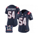 Women's Nike New England Patriots #54 Dont'a Hightower Limited Navy Blue Rush Super Bowl LI Champions NFL Jersey