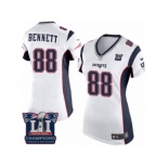 Women's Nike New England Patriots #88 Martellus Bennett White Super Bowl LI Champions NFL Jersey