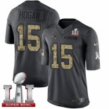 Youth Nike New England Patriots #15 Chris Hogan Limited Black 2016 Salute to Service Super Bowl LI 51 NFL Jersey