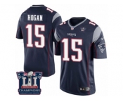 Youth Nike New England Patriots #15 Chris Hogan Navy Blue Team Color Super Bowl LI Champions NFL Jersey