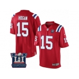 Youth Nike New England Patriots #15 Chris Hogan Red Alternate Super Bowl LI Champions NFL Jersey