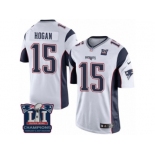 Youth Nike New England Patriots #15 Chris Hogan White Super Bowl LI Champions NFL Jersey