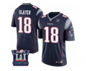 Youth Nike New England Patriots #18 Matthew Slater Navy Blue Team Color Super Bowl LI Champions NFL Jersey