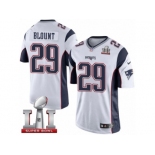 Youth Nike New England Patriots #29 LeGarrette Blount White Super Bowl LI 51 NFL Jersey