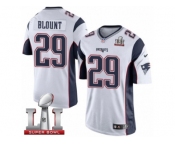 Youth Nike New England Patriots #29 LeGarrette Blount White Super Bowl LI 51 NFL Jersey