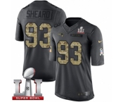 Youth Nike New England Patriots #93 Jabaal Sheard Limited Black 2016 Salute to Service Super Bowl LI 51 NFL Jersey