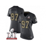 Women's Nike Atlanta Falcons #97 Grady Jarrett Limited Black 2016 Salute to Service Super Bowl LI 51 NFL Jersey