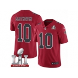 Youth Nike Atlanta Falcons #10 Steve Bartkowski Limited Red Rush Super Bowl LI 51 NFL Jersey