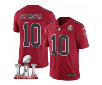 Youth Nike Atlanta Falcons #10 Steve Bartkowski Limited Red Rush Super Bowl LI 51 NFL Jersey