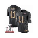 Youth Nike Atlanta Falcons #11 Julio Jones Limited Black Gold Salute to Service Super Bowl LI 51 NFL Jersey