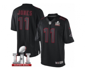 Youth Nike Atlanta Falcons #11 Julio Jones Limited Black Impact Super Bowl LI 51 NFL Jersey