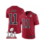 Youth Nike Atlanta Falcons #11 Julio Jones Limited Red Rush Super Bowl LI 51 NFL Jersey