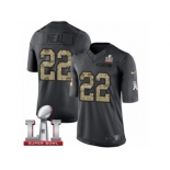 Youth Nike Atlanta Falcons #22 Keanu Neal Limited Black 2016 Salute to Service Super Bowl LI 51 NFL Jersey