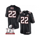 Youth Nike Atlanta Falcons #22 Keanu Neal Limited Black Alternate Super Bowl LI 51 NFL Jersey