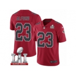 Youth Nike Atlanta Falcons #23 Robert Alford Limited Red Rush Super Bowl LI 51 NFL Jersey