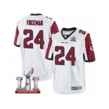 Youth Nike Atlanta Falcons #24 Devonta Freeman Limited White Super Bowl LI 51 NFL Jersey