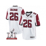 Youth Nike Atlanta Falcons #26 Tevin Coleman Limited White Super Bowl LI 51 NFL Jersey