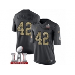 Youth Nike Atlanta Falcons #42 Patrick DiMarco Limited Black 2016 Salute to Service Super Bowl LI 51 NFL Jersey