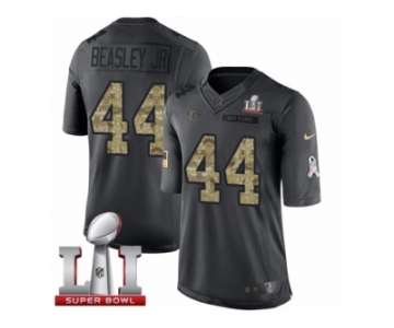 Youth Nike Atlanta Falcons #44 Vic Beasley Limited Black 2016 Salute to Service Super Bowl LI 51 NFL Jersey