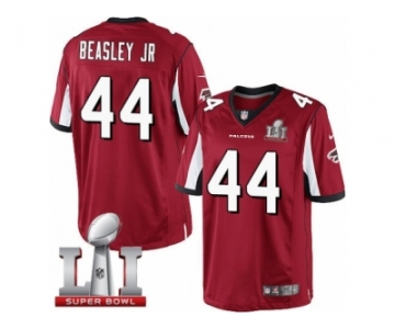 Youth Nike Atlanta Falcons #44 Vic Beasley Limited Red Team Color Super Bowl LI 51 NFL Jersey