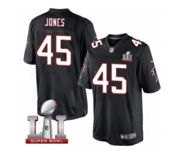 Youth Nike Atlanta Falcons #45 Deion Jones Limited Black Alternate Super Bowl LI 51 NFL Jersey