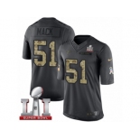 Youth Nike Atlanta Falcons #51 Alex Mack Limited Black 2016 Salute to Service Super Bowl LI 51 NFL Jersey