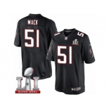 Youth Nike Atlanta Falcons #51 Alex Mack Limited Black Alternate Super Bowl LI 51 NFL Jersey