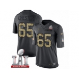 Youth Nike Atlanta Falcons #65 Chris Chester Limited Black 2016 Salute to Service Super Bowl LI 51 NFL Jersey