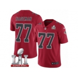 Youth Nike Atlanta Falcons #77 Ra'Shede Hageman Limited Red Rush Super Bowl LI 51 NFL Jersey