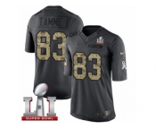 Youth Nike Atlanta Falcons #83 Jacob Tamme Limited Black 2016 Salute to Service Super Bowl LI 51 NFL Jersey