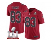 Youth Nike Atlanta Falcons #83 Jacob Tamme Limited Red Rush Super Bowl LI 51 NFL Jersey