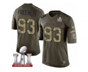 Youth Nike Atlanta Falcons #93 Dwight Freeney Limited Green Salute to Service Super Bowl LI 51 NFL Jersey