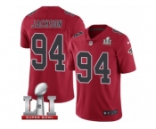 Youth Nike Atlanta Falcons #94 Tyson Jackson Limited Red Rush Super Bowl LI 51 NFL Jersey